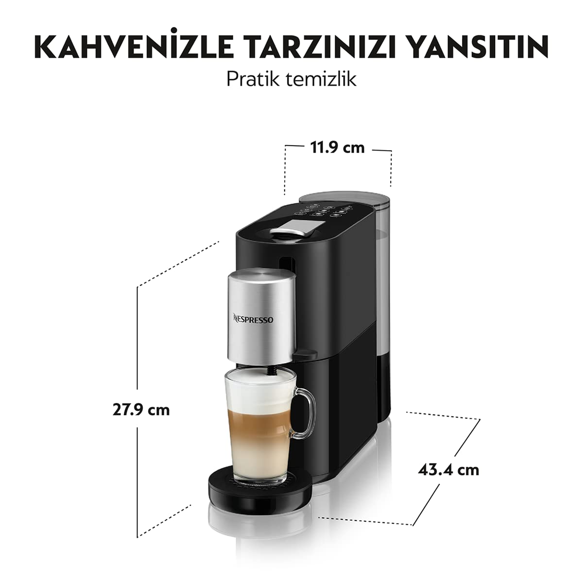 Nespresso S85 EU Atelier Coffee Machine -black: Buy Online